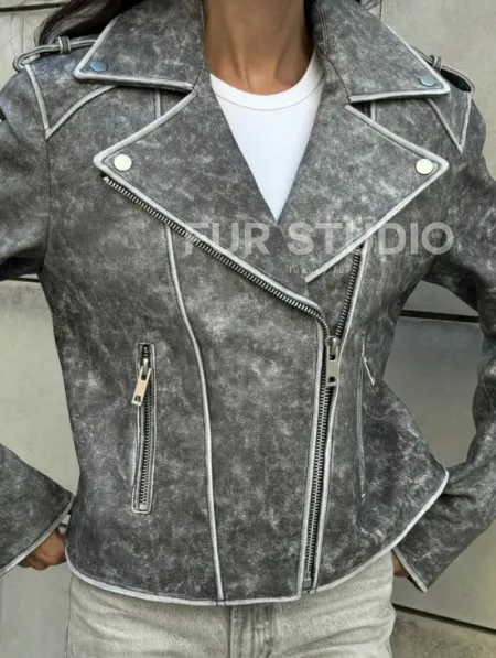 Косуха из натуральной кожи  VINTAGE COLLECTION - фото 1