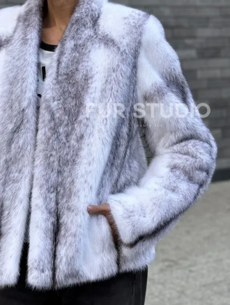 Меховая куртка из норковой крестовки - фото 1