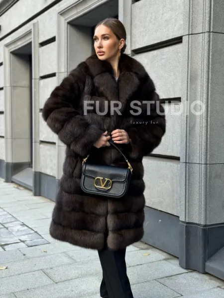 Шуба из соболиного меха - фото 10
