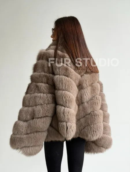 Шуба из меха финского песца - фото 12