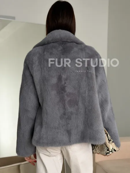 Короткая норковая шуба автоледи - фото 3