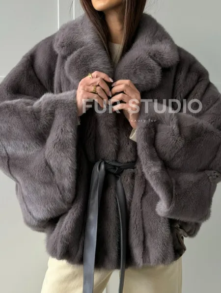 Автоледи норковая, модель -  «Летучая мышь» - фото 3