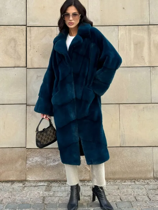 Шуба из аукционного меха норки NAFA английский воротник - фото 8