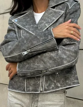 Косуха из натуральной кожи  VINTAGE COLLECTION - фото 5