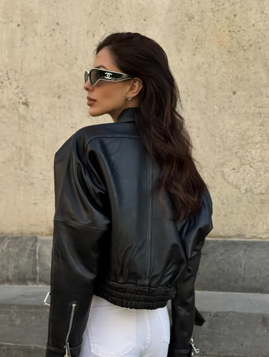 Кожаная куртка в стиле Casual - фото 11