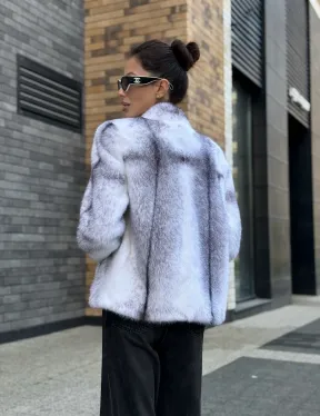 Меховая куртка из норковой крестовки - фото 13