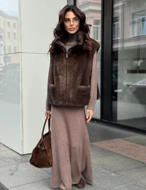 Жилет из норки - фото 2