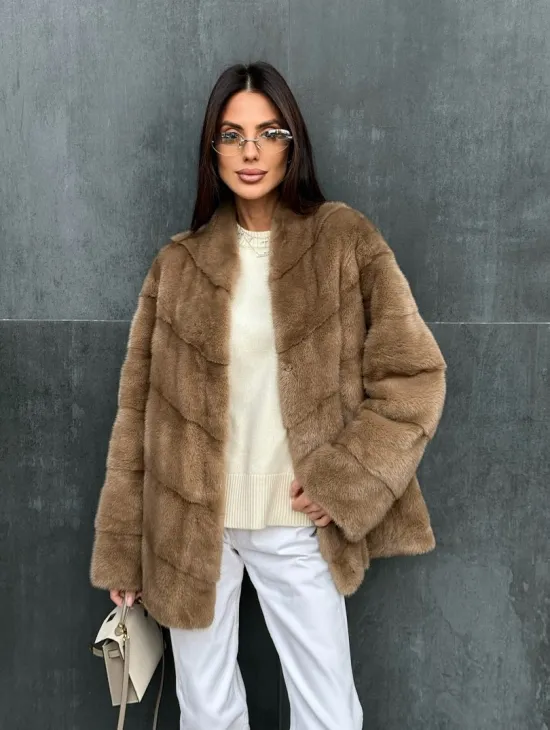 Полушубок норковый - фото 9