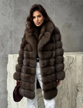 Женская шуба из соболя - фото 6