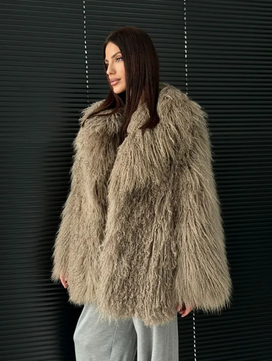 Полушубок из ламы - фото 13