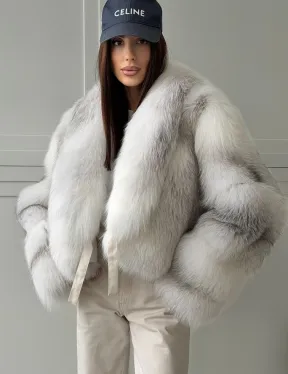 Шуба кроп-топ из лисы finnish cross fox - фото 4