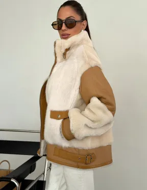 Комбинированная дубленка из норки и овчины - фото 3