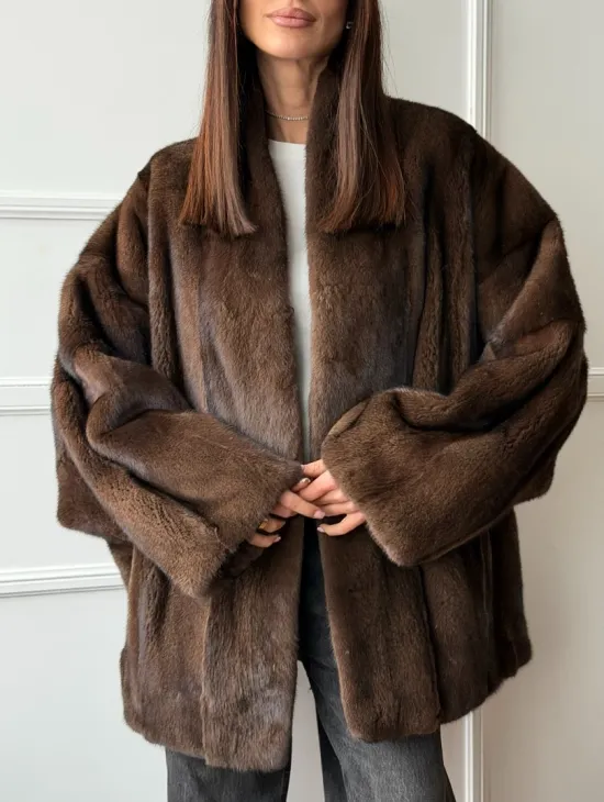 Модный норковый жакет из аукционного меха SAGA FURS - фото 2