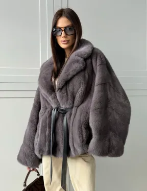 Автоледи норковая, модель -  «Летучая мышь» - фото 13