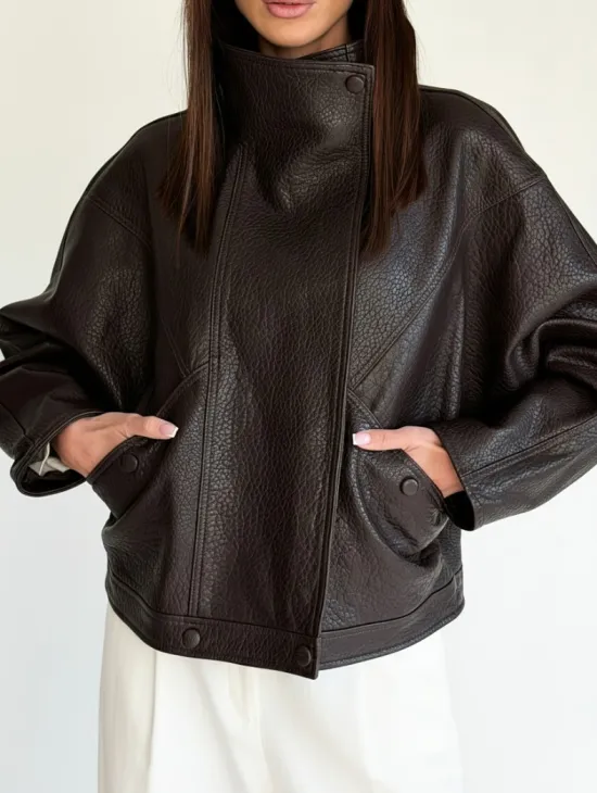 Женская кожаная куртка - фото 4