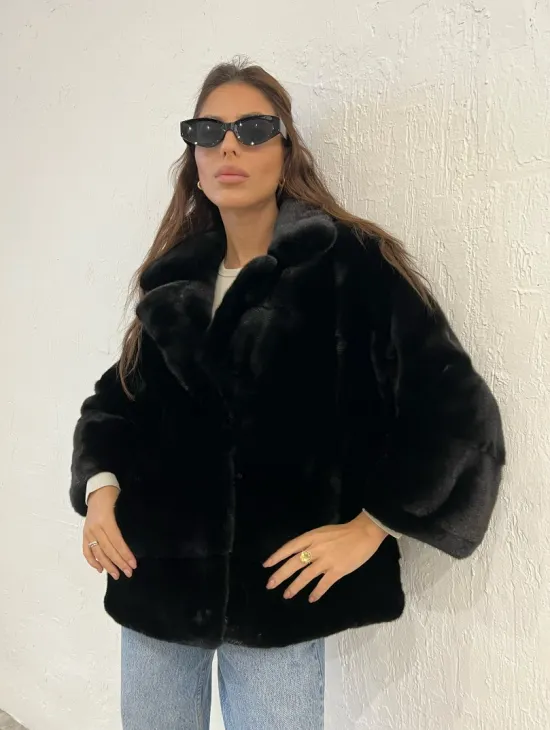 Короткая шуба - автоледи из меха аукционной норки - фото 5