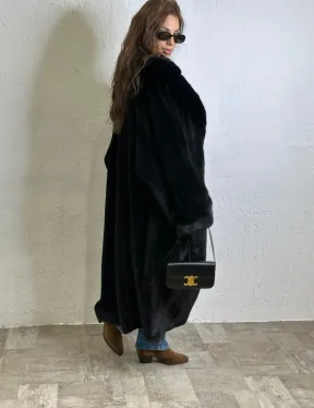 Норка BLACKGLAMA роспуск, английский воротник, кимоно - фото 5