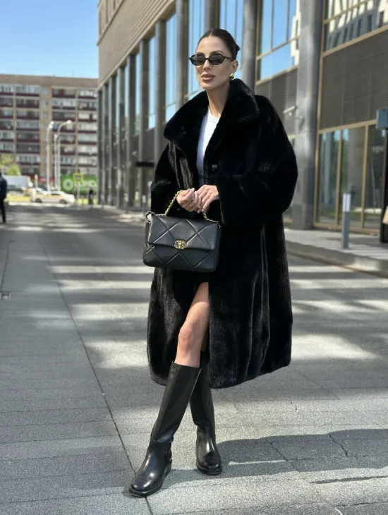 Шуба из аукционного меха норки SAGA FURS - фото 8